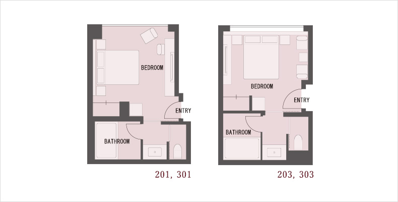Superior double room / Room layout